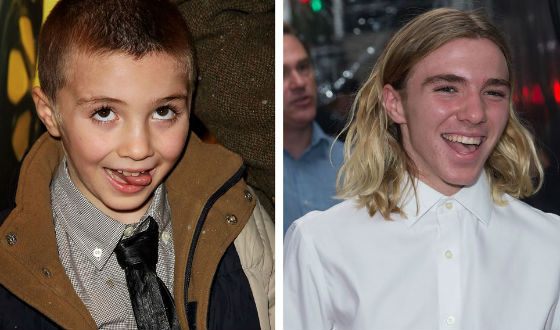Rocco Ritchie in childhood and nowadays