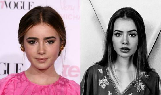Lily Collins in childhood has loudly declared herself in the fashion industry