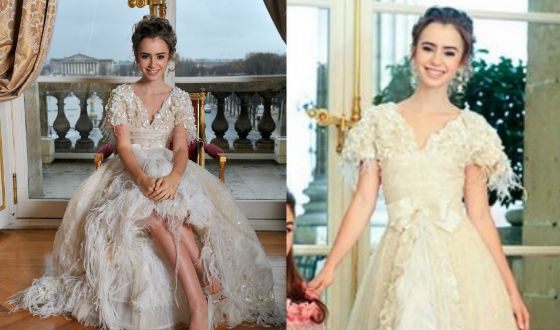Lily Collins at the Debutantes Ball in Paris (2007)