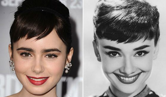 Lily Collins has striking resemblance with Audrey Hepburn