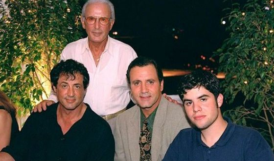 Males in Stallone’s family: Sylvester, his brother, the eldest son and his father