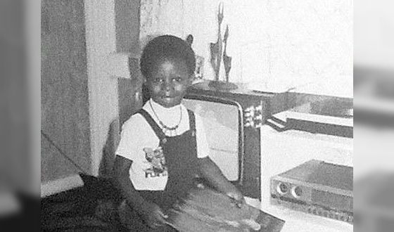 Idris Elba in childhood