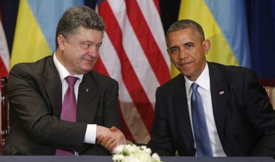 Poroshenko and the 44th US President Barack Obama