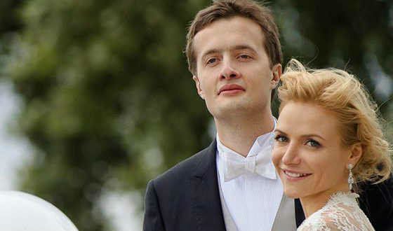 The eldest son of Poroshenko with his wife Julia