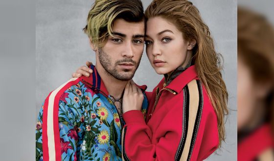 Zayn Malik and his girlfriend on the cover of Vogue (2017)