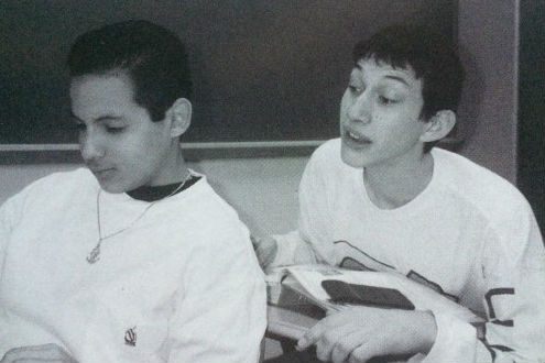 At school, Adam Driver (on the right) was an outcast At school, Adam Driver (on the right) was an outcast