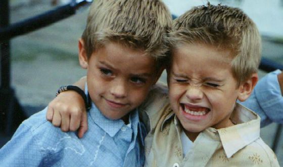 The Sprouse brothers performed the part of the same character alternately