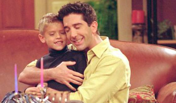 Cole Sprouse and David Schwimmer