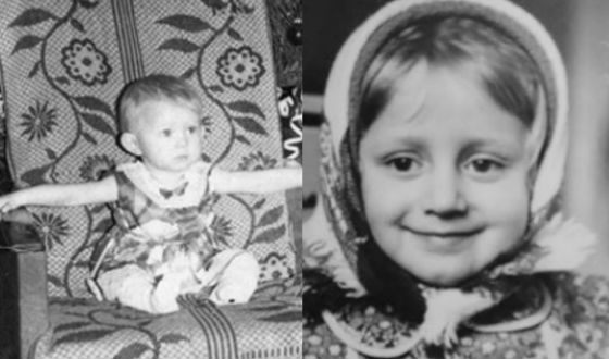 Childhood pictures of Natalia Poklonskaya