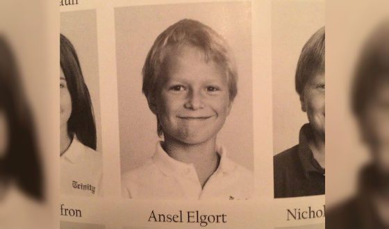 Ansel Elgort's childhood photo