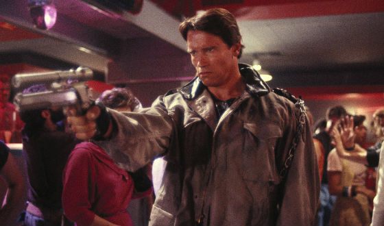A Film Frame From the First Film «The Terminator»