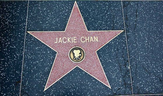 Jackie Chan's star in the Hollywood Walk of Fame