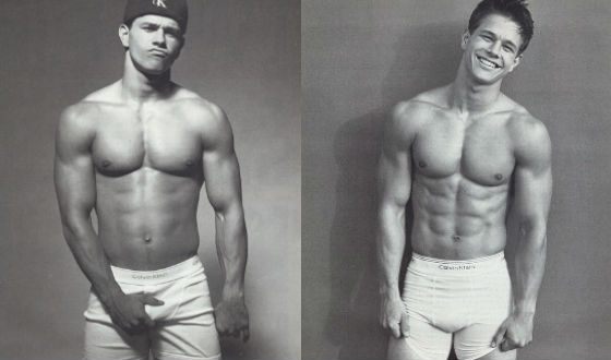 Young Mark Wahlberg in Calvin Klein ads