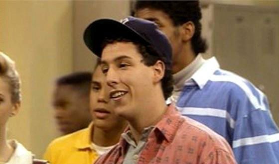 A young Adam Sandler in « The Cosby Show»