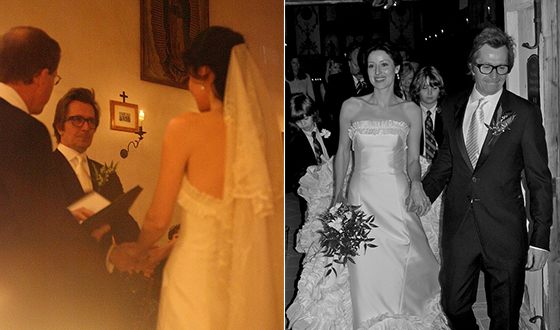 Gary Oldman and Alexandra Edenborough’s wedding
