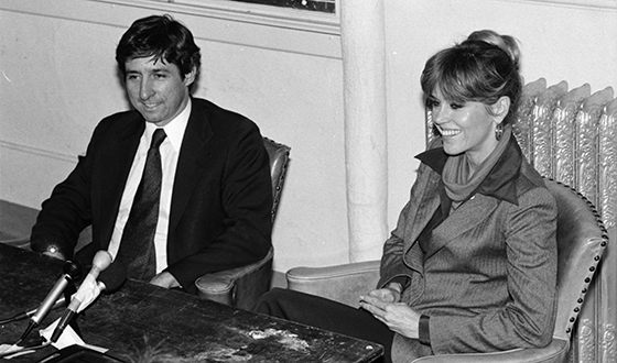 Jane Fonda and her second husband Tom Hayden