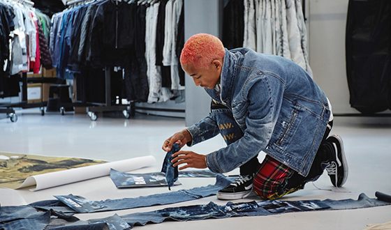 Jaden Smith launched a line of denim clothes in collaboration with fashion brand G-Star