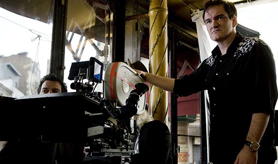 Quentin Tarantino working on Inglorious Bastards