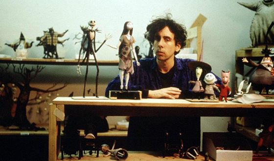 On the set of The Nightmare Before Christmas