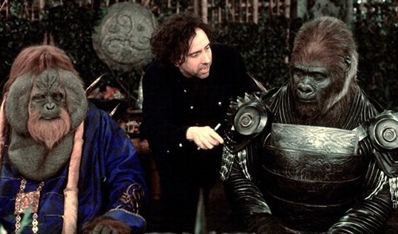 On the set of Planet of the Apes