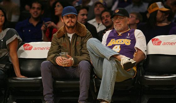 Shia LaBeouf with his father