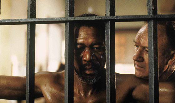 Morgan Freeman and Gene Hackman in the Unforgiven