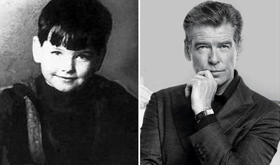 Pierce Brosnan: then and now