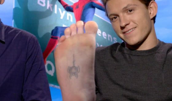 Unusual Tom Holland’s tattoo