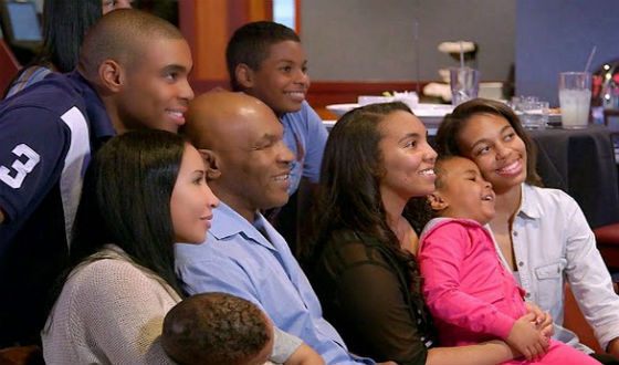 Mike Tyson with children