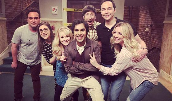 A shot from the set of the 12th Season of the Big Bang Theory