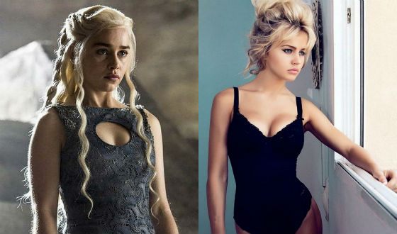 Emilia Clarke and her double Rosie Mac