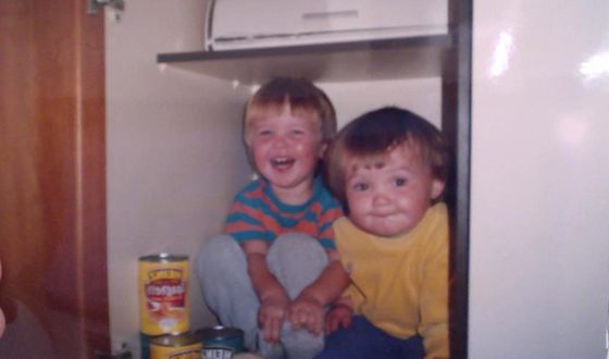 Little Alex Lawther (on the right) with his Brother