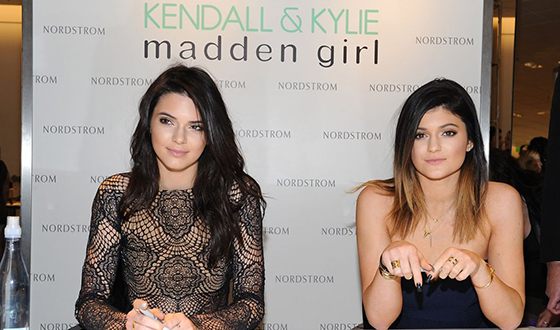 Jenner sisters at the presentation of 