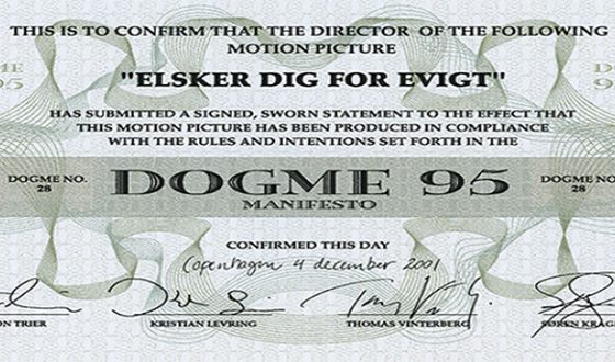 Lars von Trier and Thomas Vinterberg Released Dogme 95 Manifesto