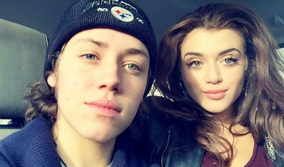 Ethan Cutkosky with Brielle Barbusca