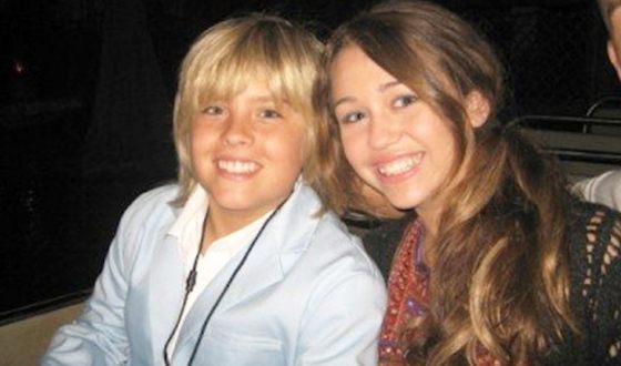Dylan Sprouse and Miley Cyrus
