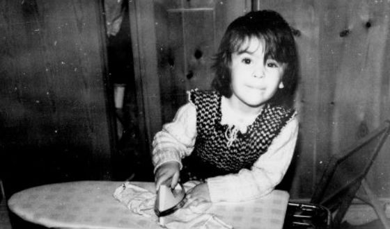 Eva Green as a child