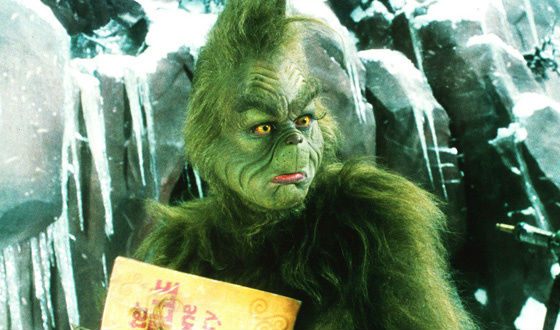 Jim Carrey was being made-up 3,5 hours a day for the set of «How the Grinch Stole Christmas»