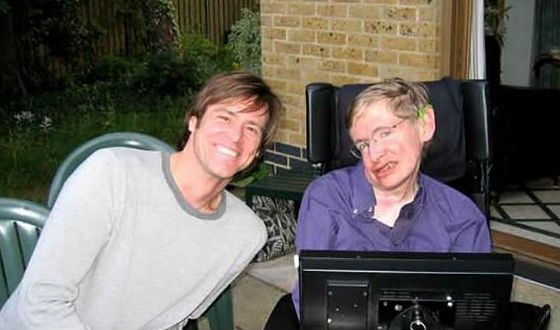 With Stephen Hawking