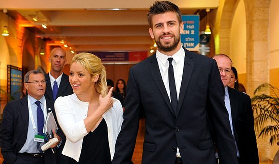 Shakira with her husband Gerard Piquet