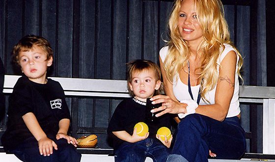 Pamela Anderson with children