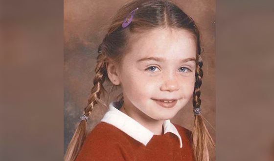A childhood photo of Jessica Barden