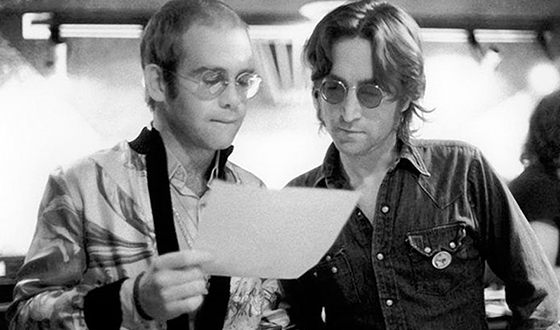 Elton John and John Lennon