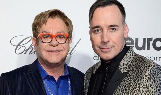 Elton John and his husband David Furnish
