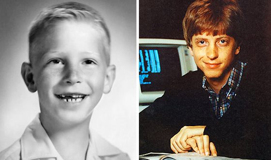 Bill Gates as a child