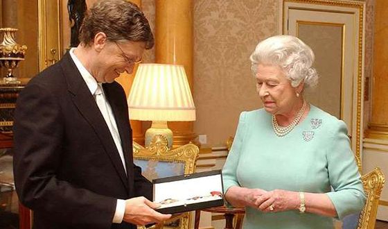 Bill Gates was awarded Knight Commander of the Order of the British Empire title
