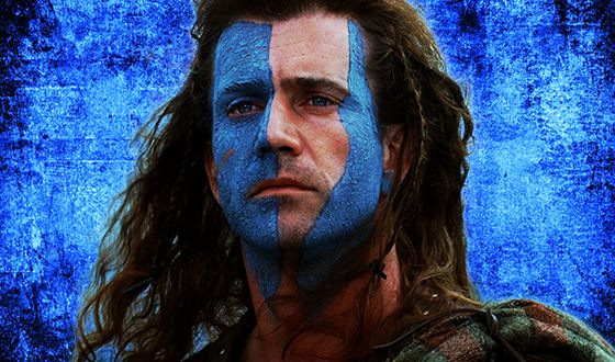 Mel Gibson in the movie Braveheart