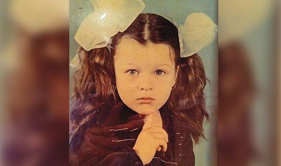 Milla Jovovich as a Child