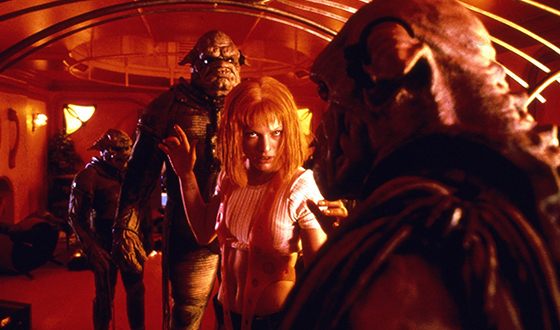 Milla Jovovich as an alien Lilu in The Fifth Element