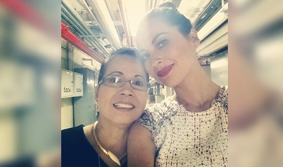 Olivia Munn with her mom